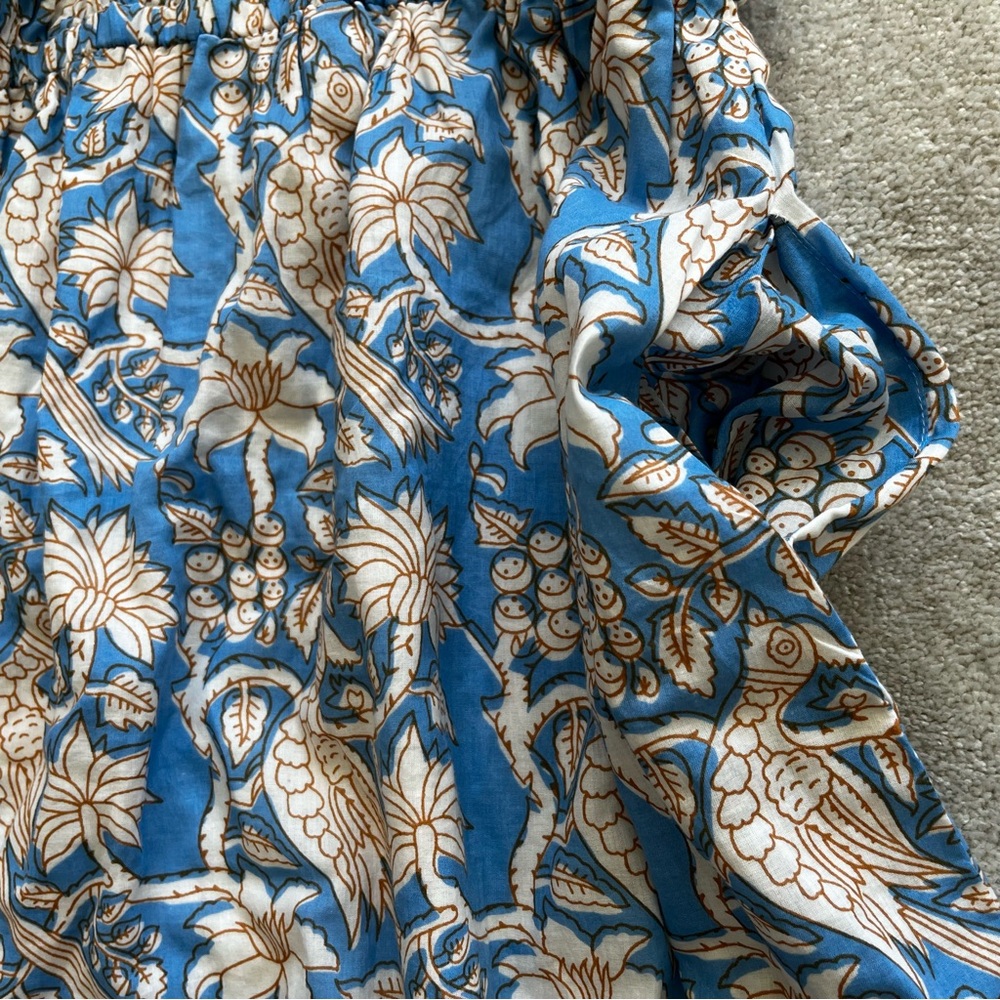 HOLLY SHAE FLORAL PRINT ONE SHOULDER MAXI DRESS SIZE LARGE FEMININE DAINTY CHIC - Picture 5 of 9
